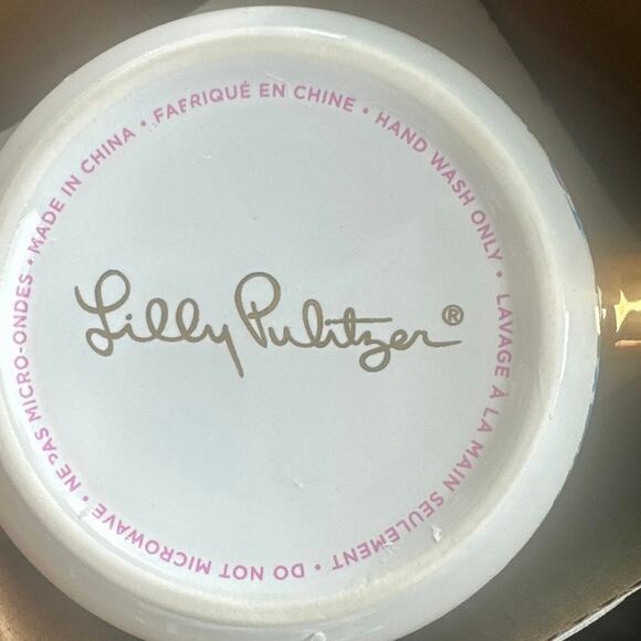 Lilly Pulitzer Sprout Green Lilly Holiday gift Mug New in box - Picture 5 of 5